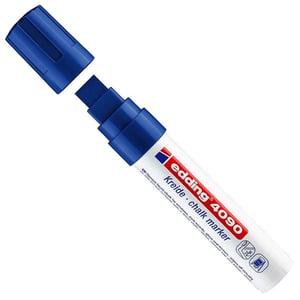 Edding 4090 krijtmarker / blauw / schuine punt / 4-15mm