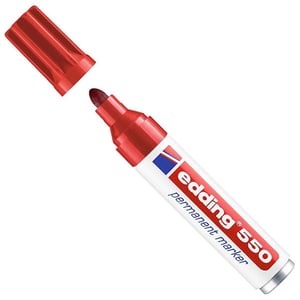 Edding 550 permanent marker / rood / ronde punt / 3-4 mm
