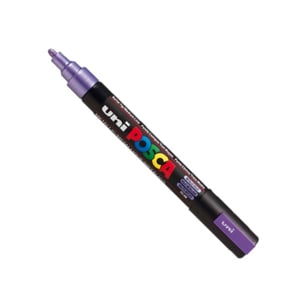 POSCA PC-5M verfmarker / metallic paars / ronde punt / 1,8 - 2,5 mm